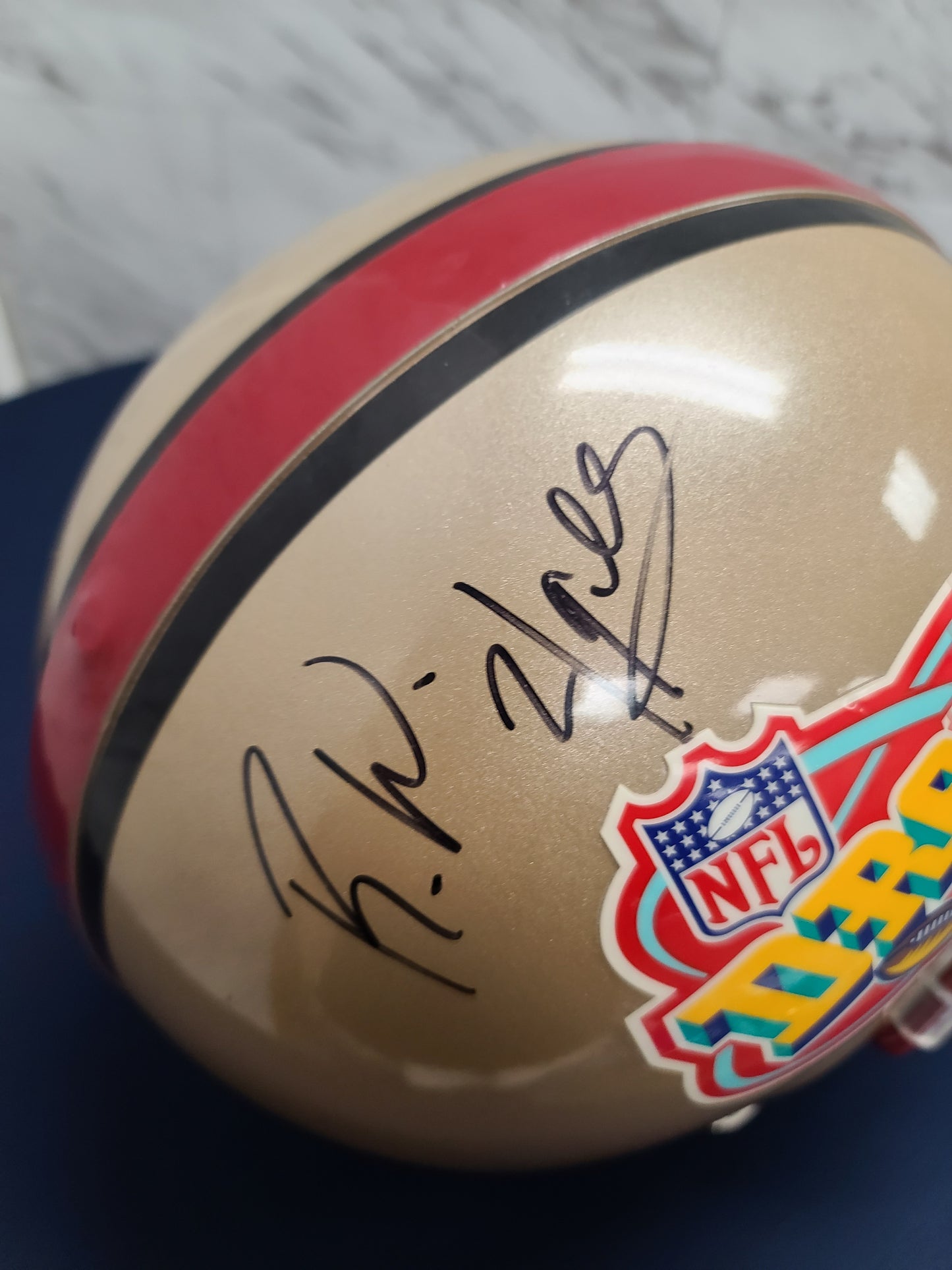 R.W. McQuarters 1998 NFL DRAFT Signed Full Size Draft Helmet — A Vintage Tribute to Gridiron Greatness