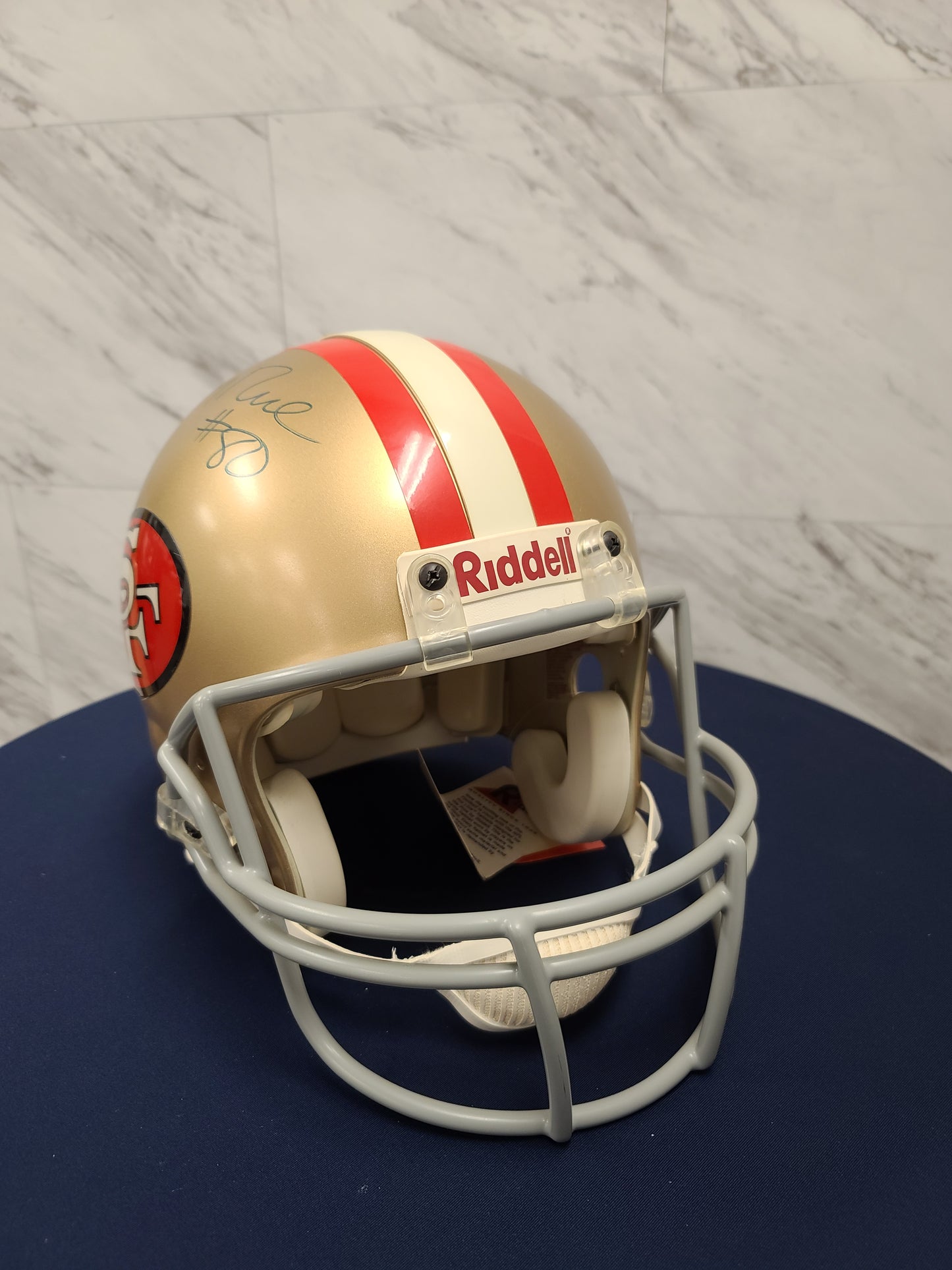 Riddell Football Helmet Signed by Jerry Rice — Own a Legendary Piece of NFL History!