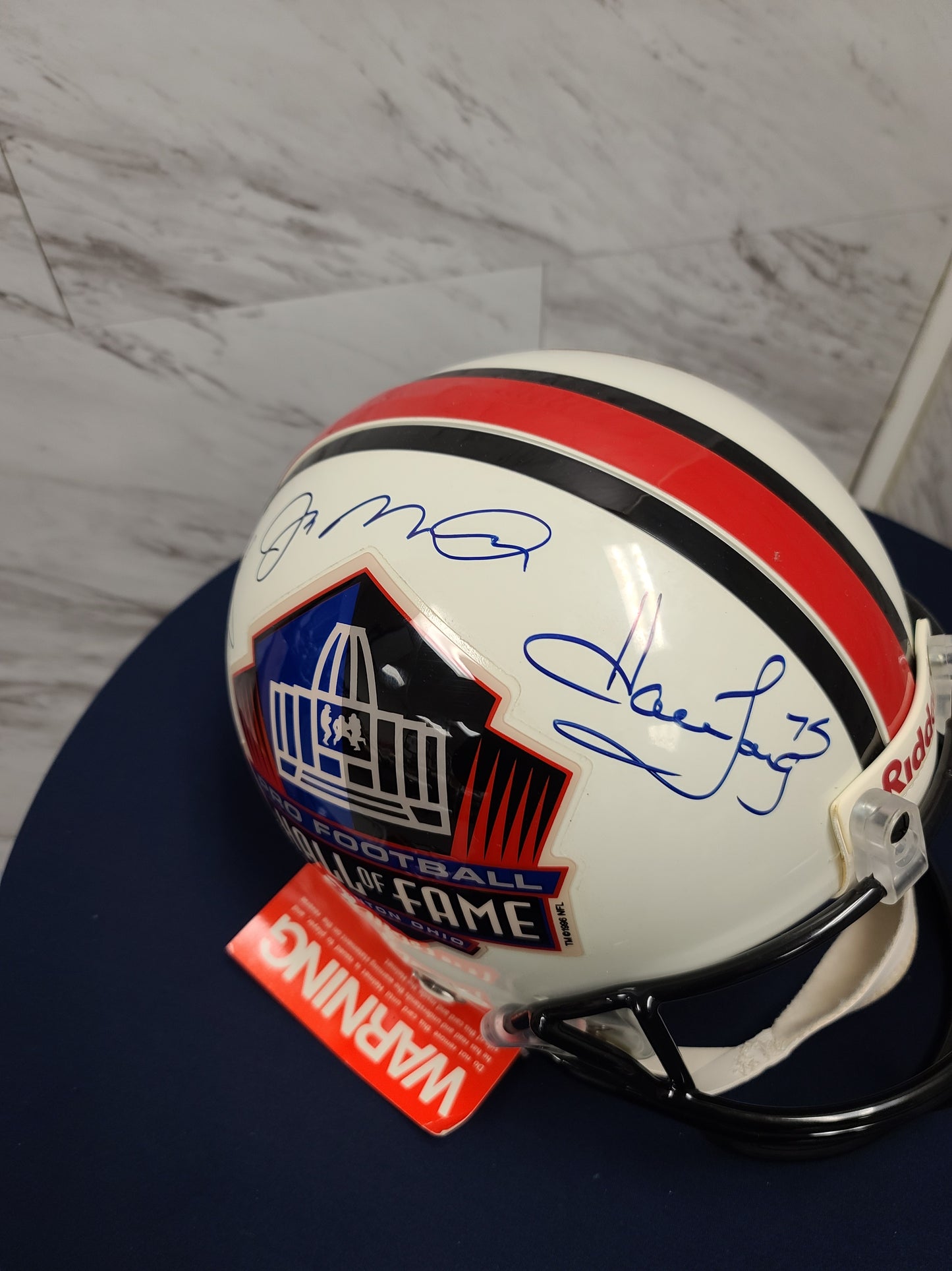 Signed Pro Football Hall of Fame Helmet – Canton, Ohio Legacy Piece - Joe Montana, Ronnie Lott, Dave Wilcox, and Howie Long