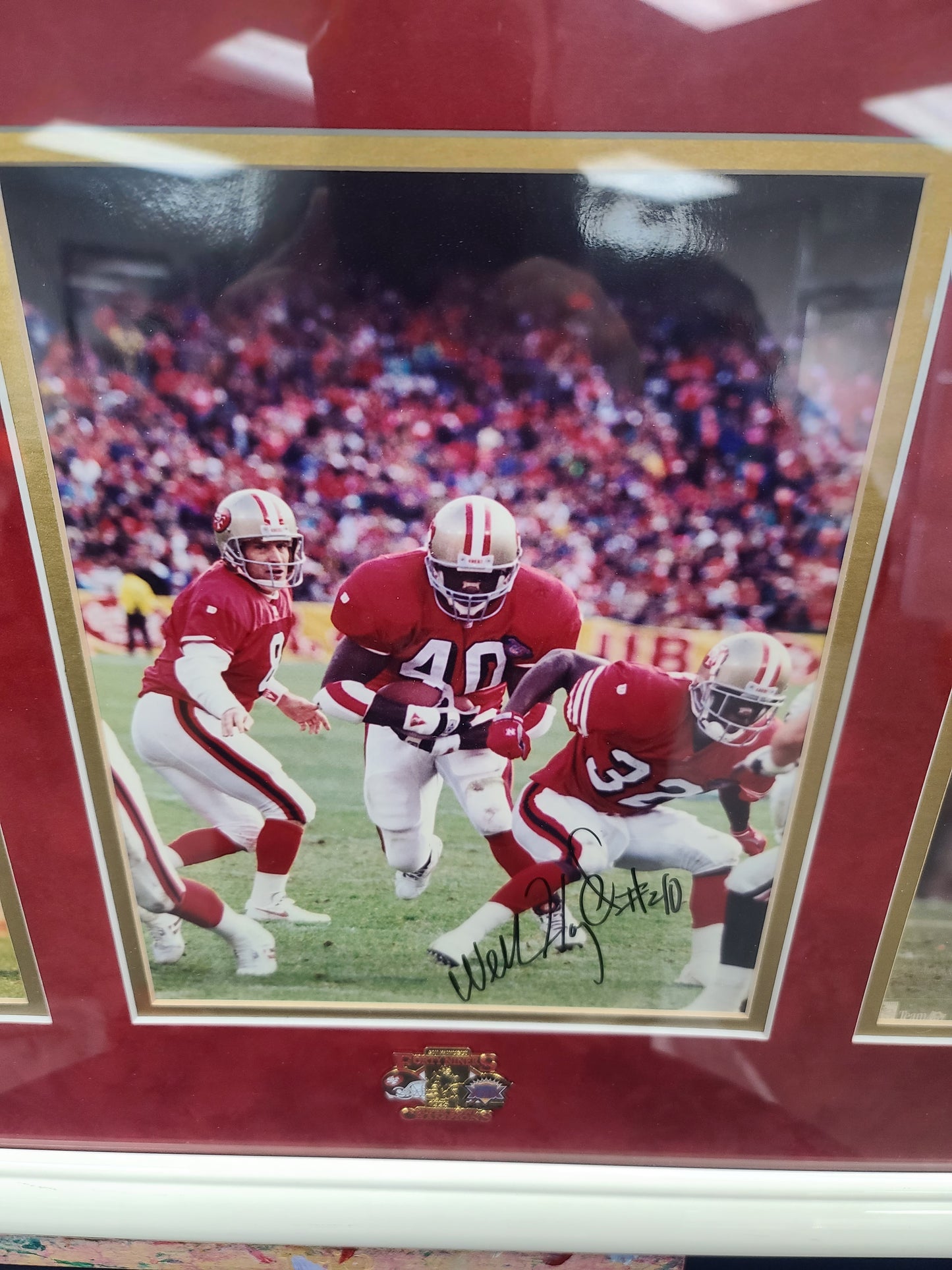 Framed and Signed Jerry Rice, Deion, William Floyd, Steve Young and Brent Jones photos