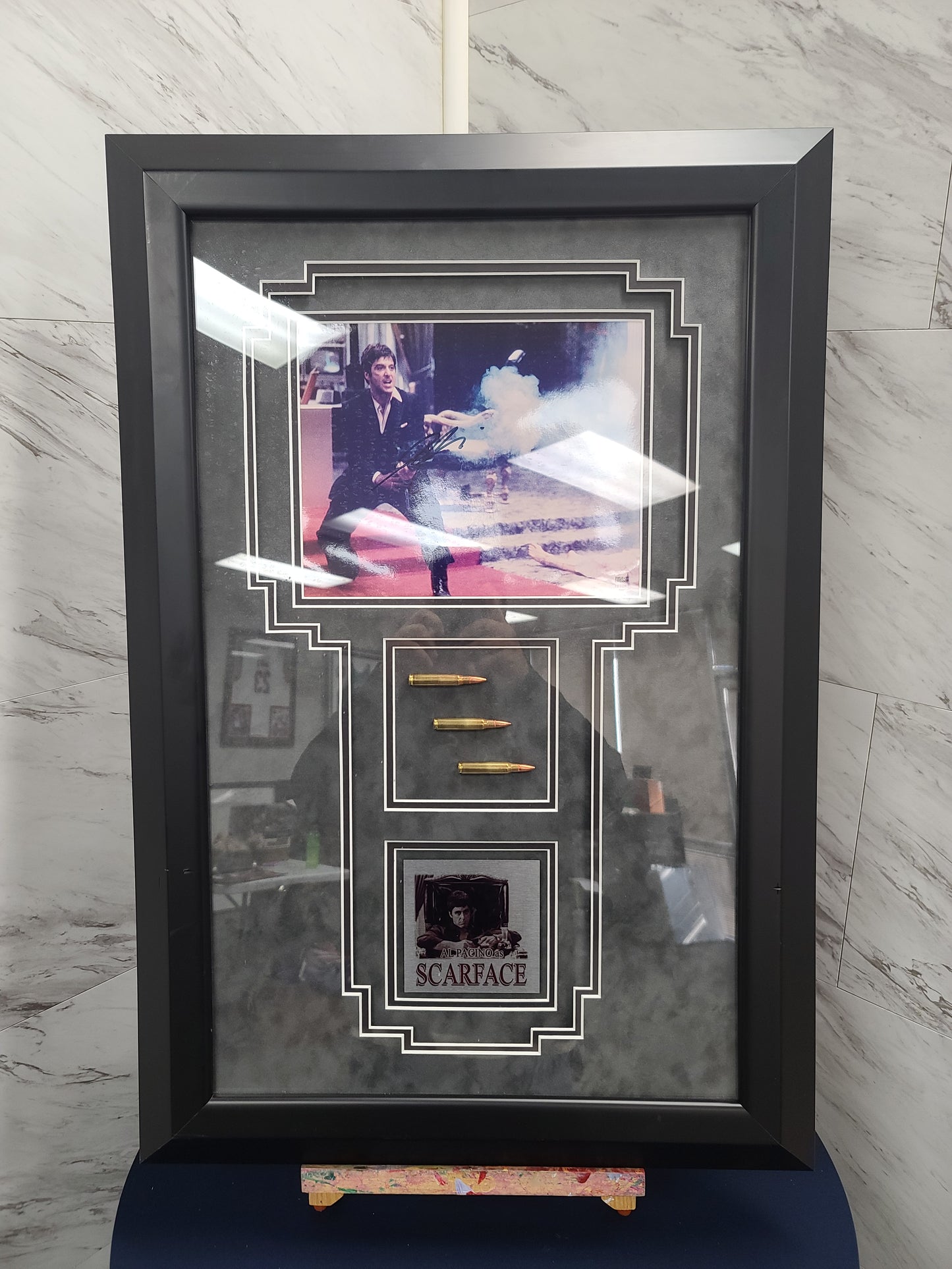 Al Pacino as Scarface Signed Photo Collectible with Bullet movie props