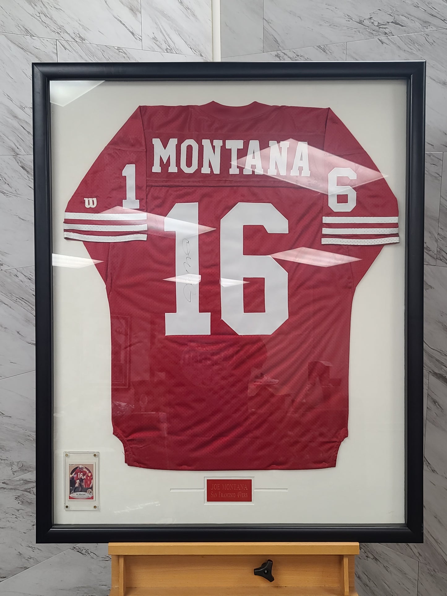 Signed Joe Montana #16 Framed Jersey – The Signature of a True Champion