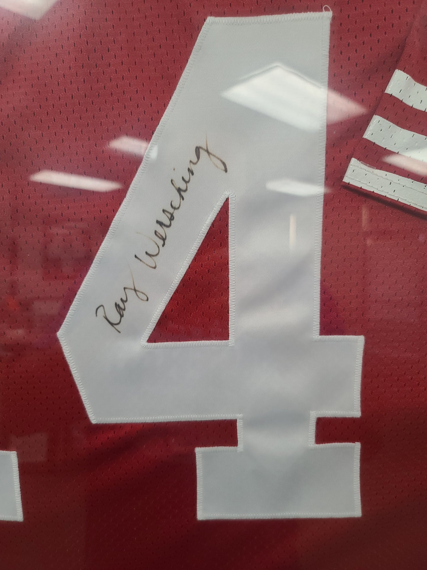 Signed Ray Wersching Framed Jersey – A True Collector’s Touchdown