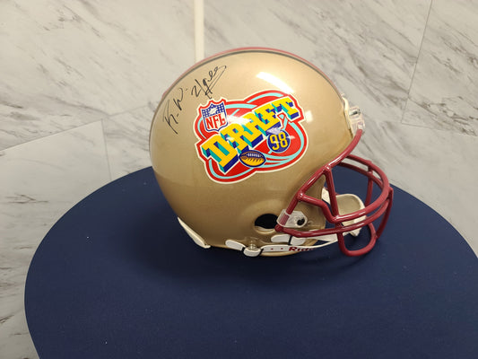 R.W. McQuarters 1998 NFL DRAFT Signed Full Size Draft Helmet — A Vintage Tribute to Gridiron Greatness