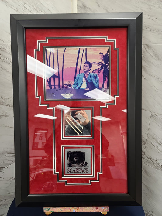 Scarface Al Pacino Limited Edition Framed Memorabilia Display – Tribute to a Cinematic Icon