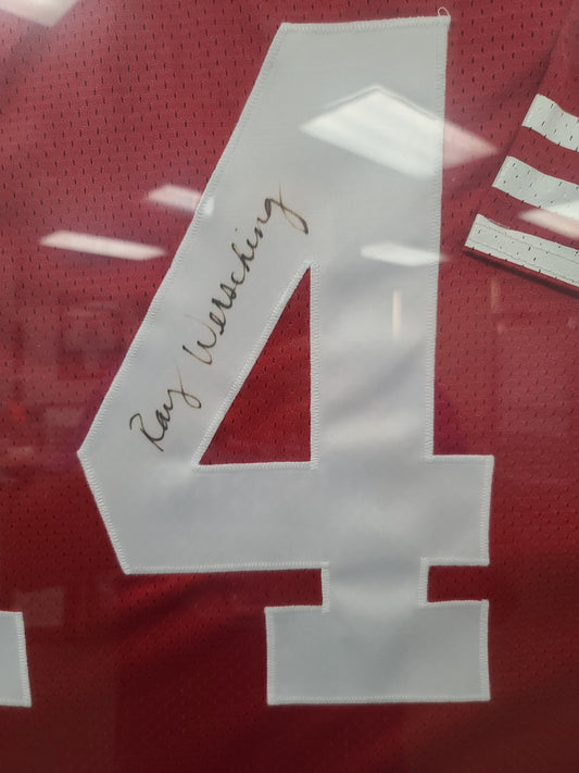 Signed Ray Wersching Framed Jersey – A True Collector’s Touchdown