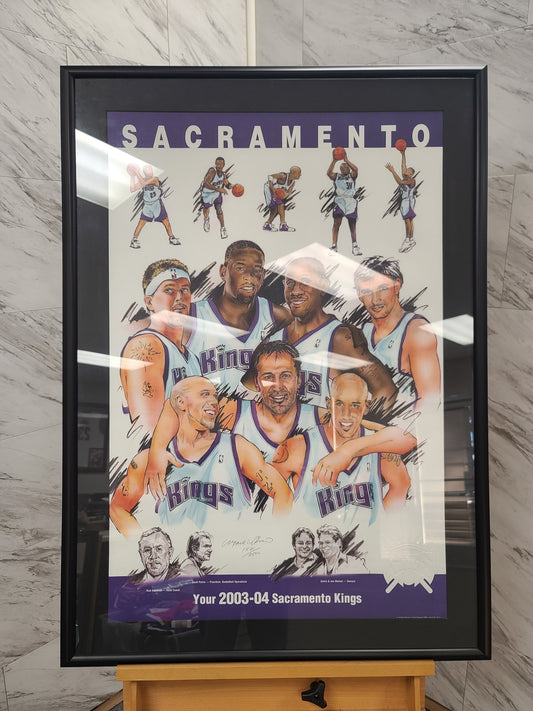 2003-04 Sacramento Kings Autographed Poster: Showtime in Sactown